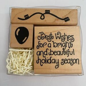 CTMH S315 Bright Holidays rubber stamps